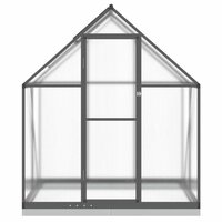 Tuinkas met basisframe 169x114x202 cm aluminium antracietkleur 3