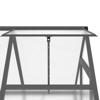 Tuinkas met basisframe 169x114x202 cm aluminium antracietkleur 9