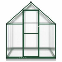 Tuinkas met basisframe 169x169x202 cm aluminium groen 3