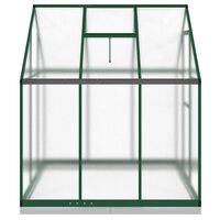 Tuinkas met basisframe 169x169x202 cm aluminium groen 4