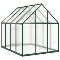 Tuinkas met basisframe 224x169x195 cm aluminium groen 5