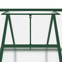 Tuinkas met basisframe 224x169x195 cm aluminium groen 9
