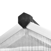 Tuinkas met basisframe 4,6 m&amp;sup2; versterkt aluminium 7