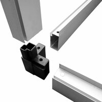 Tuinkas met basisframe 4,6 m&amp;sup2; versterkt aluminium 9