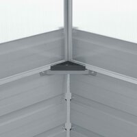 Tuinkas 100x100x85 cm gegalvaniseerd staal grijs  6