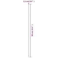 Plantenstaken 30 st 90 cm staal groen 5