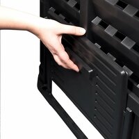 Compostbak 740 L 93,3x93,3x113 cm zwart 9