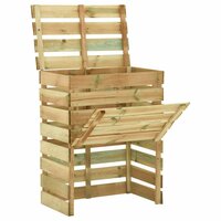 Tuincompostbakken 2 st 80x50x100 cm ge&amp;iuml;mpregneerd grenenhout 2