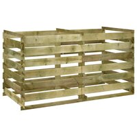 Compostbak met latten ge&amp;iuml;mpregneerd grenenhout 180x90x90 cm 2