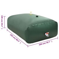 Watertank met kraan opvouwbaar 5000 L PVC 8