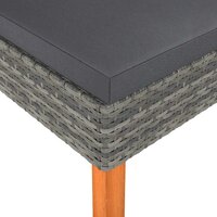 Voetenbank poly rattan en massief eucalyptushout 3