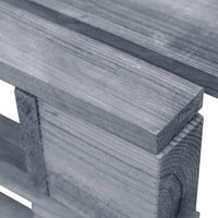 Tuinhocker pallet ge&amp;iuml;mpregneerd grenenhout grijs 5