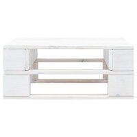 Tuinhocker pallet ge&amp;iuml;mpregneerd grenenhout wit 3