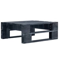 Tuinhocker pallet zwart ge&amp;iuml;mpregneerd grenenhout 2