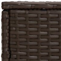 Tuinbijzettafels 3 st poly rattan bruin 6