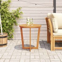 Tuinbijzettafel rond &amp;Oslash;70x75 cm massief acaciahout 3