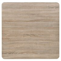 Bistrotafel vierkant 80x80x75 cm MDF en staal eikenkleur 4