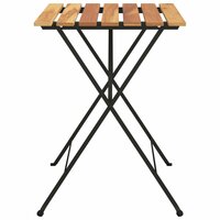 Bistrotafel inklapbaar 55x54x71 cm massief teakhout en staal 4