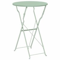 Bistrotafel Licht muntgroen &amp;Oslash; 50 x 71 cm Poedercoating staal 6