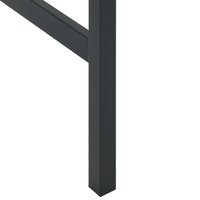Bartafel 100x100x110 cm gepoedercoat staal zwart 6