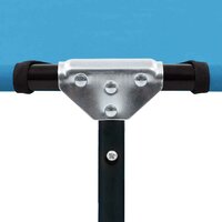 Ligbed inklapbaar staal turquoiseblauw 7