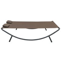 Loungebed stof bruin 3