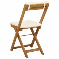 Bistrostoelen voor buiten 8 pcs Cr&amp;egrave;mewit 40 x 53 x 80 cm 8