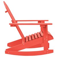 Schommelstoel Adirondack massief vurenhout rood 3