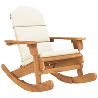 Schommelstoel Adirondack met kussens massief acaciahout 2