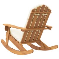 Schommelstoel Adirondack met kussens massief acaciahout 5