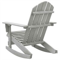 Tuinschommelstoel hout grijs 4