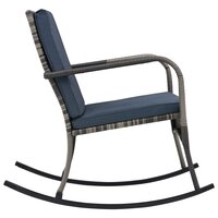 Tuinschommelstoel poly rattan antraciet 3