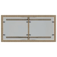 3-delige Bistroset met kussens poly rattan beige 9