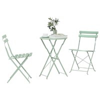 Vouw Bistroset 3 pcs Sea foam Staal 3