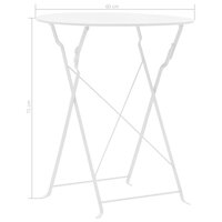 3-delige Bistroset staal wit 8