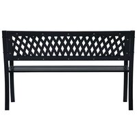 Tuinbank 125 cm staal zwart 4