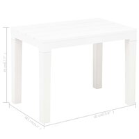 Tuinbanken 2 st kunststof wit 6