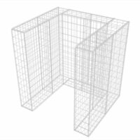 Schanskorf enkele vuilnisbak ombouw 110x100x120 cm staal  6