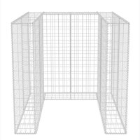 Schanskorf enkele vuilnisbak ombouw 110x100x120 cm staal  7