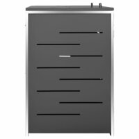 Containerberging dubbel 138x77,5x115 cm roestvrij staal 5