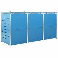 Containerberging driedubbel 207x77,5x115 cm roestvrij staal 7