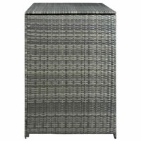 Containerberging dubbel 148x77x111 cm poly rattan antraciet   7