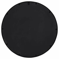 Tuinspiegel rond 40x4 cm ijzer zwart 4