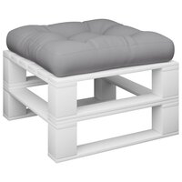 Palletkussen 60x60x12 cm stof grijs 3
