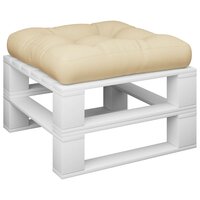 Palletkussen 60x60x12 cm stof beige 3
