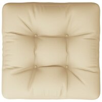 Palletkussen 60x60x12 cm stof beige 6