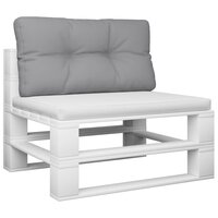 Palletkussen 80x40x12 cm stof grijs 3