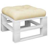 Palletkussen 58x58x10 cm stof cr&amp;egrave;mekleurig 3