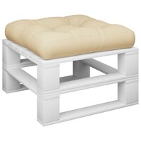 Palletkussen 58x58x10 cm stof beige 3