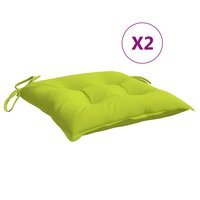 Palletkussens 2 st 50x50x7 cm oxford stof felgroen 2